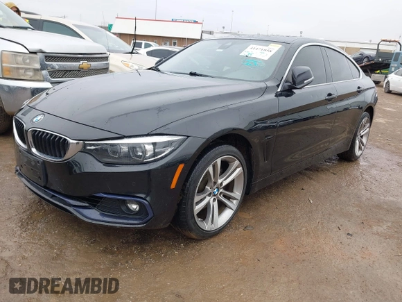 2019 BMW 4 Series 430i xDrive with VIN WBA4J3C53KBL08291, listed as a IAAI auction lot 41471858 with 63,933 mi miles. Bid and sale history available at carsss.com. Image 2.
