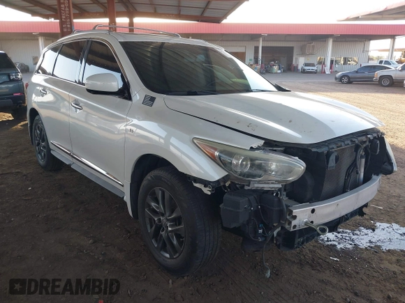 2015 Infiniti QX60 with VIN 5N1AL0MN8FC507152, listed as a IAAI auction lot 41935938 with 122,219 mi miles and . Bid and sale history available at DreamBid. Image 1.