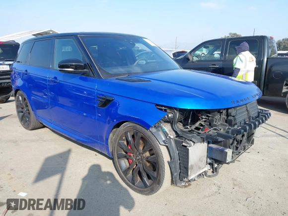 2021 Land Rover Range Rover Sport HST with VIN SALWS2RU2MA772532, listed as a IAAI auction lot 41394722 with 32,816 mi miles. Bid and sale history available at carsss.com. Image 1.