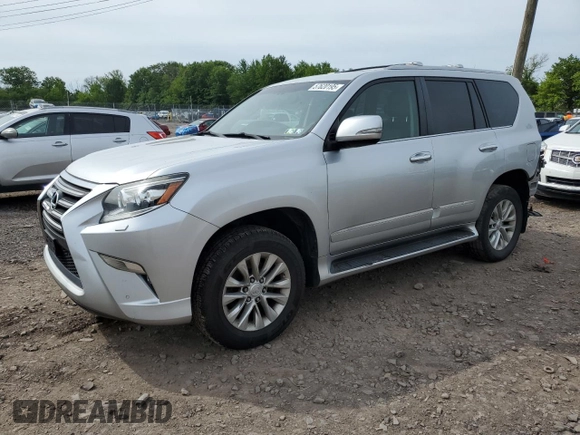 2017 Lexus GX 460 z VIN JTJBM7FX8H5156518, wystawiony jako Copart lot #57620195 z przebiegiem 100 111 mil mil oraz Szkoda całkowita • Salvage title. Historia ofert i sprzedaży dostępna na DreamBid. Obrazek 1.