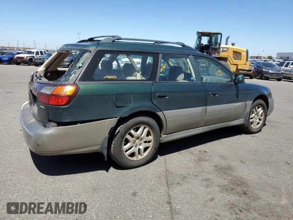 2000 Subaru Legacy Outback z VIN 4S3BH6755Y7606158, wystawiony jako Copart lot #58448905 z przebiegiem 196 428 mil mil oraz Szkoda całkowita • Salvage title. Historia ofert i sprzedaży dostępna na DreamBid. Obrazek 3.