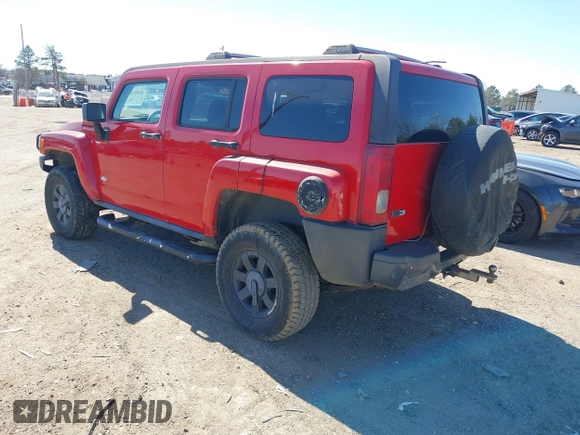2007 Hummer H3 SUV with VIN 5GTDN13E578245431, listed as a IAAI auction lot 41651175 with 246,320 mi miles. Bid and sale history available at carsss.com. Image 3.