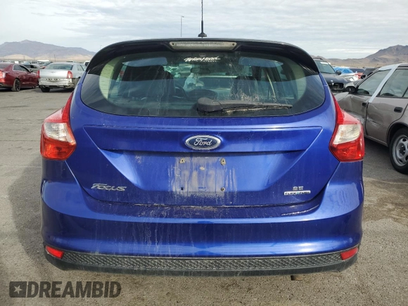 2013 Ford Focus SE with VIN 1FADP3K27DL116805, listed as a Copart auction lot 47143705 with 283,413 mi miles and Salvage Title. Bid and sale history available at carsss.com. Image 6.