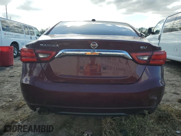 2017 Nissan Maxima SR with VIN 1N4AA6AP9HC378169, listed as a Copart auction lot 85155424 with Not provided miles and Salvage title. Bid and sale history available at DreamBid. Image 6.