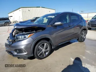 2021 Honda HR-V EX-L with VIN 3CZRU5H7XMM704598, listed as a Copart auction lot 41917455 with 23,637 mi miles and Salvage Title. Bid and sale history available at carsss.com. Image 1.