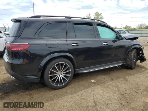 2024 Mercedes-Benz GLS 450 with VIN 4JGFF5KE6RB165577, listed as a Copart auction lot 56456895 with 15,025 mi miles and Clean title. Bid and sale history available at DreamBid. Image 3.