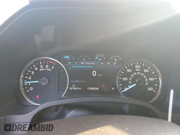 2018 Ford F-150 XL with VIN 1FTEW1EG5JFB38812, listed as a Copart auction lot 52882615 with 137,106 mi miles and Salvage Title. Bid and sale history available at carsss.com. Image 9.