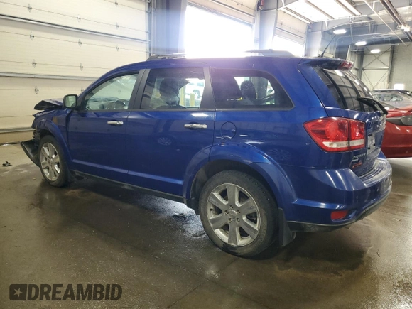 2012 Dodge Journey Crew with VIN 3C4PDDDG1CT369538, listed as a Copart auction lot 58754605 with Not provided miles and Salvage title. Bid and sale history available at DreamBid. Image 2.