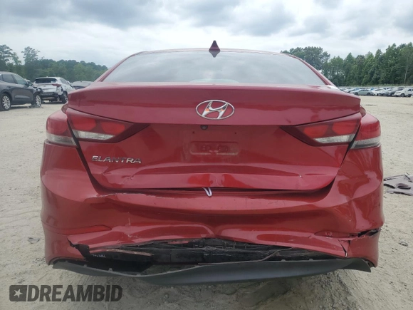 2017 Hyundai Elantra SE with VIN 5NPD84LFXHH057614, listed as a Copart auction lot 59916605 with 118,374 mi miles and Clean title. Bid and sale history available at DreamBid. Image 6.