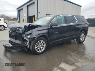 2022 Chevrolet Traverse LS z VIN 1GNEVFKW6NJ158153, wystawiony jako Copart lot #53569275 z przebiegiem 157 462 mil mil oraz Szkoda całkowita • Salvage title. Historia ofert i sprzedaży dostępna na DreamBid. Obrazek 1.