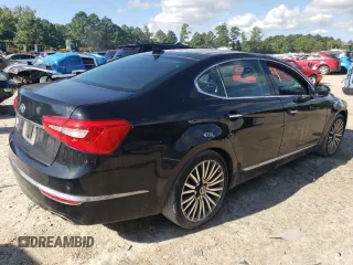 2015 Kia Cadenza Premium with VIN KNALN4D79F5180889, listed as a Copart auction lot 68486404 with 106,196 mi miles and Salvage Title. Bid and sale history available at carsss.com. Image 3.