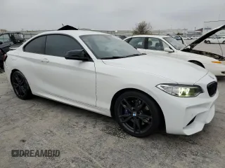2017 BMW 2 Series M240i xDrive with VIN WBA2G3C39H7A25249, listed as a Copart auction lot 82289354 with 85,537 mi miles and Salvage Title. Bid and sale history available at carsss.com. Image 4.