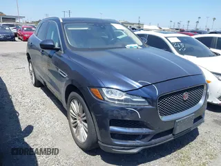 2018 Jaguar F-Pace 30t Portfolio with VIN SADCN2GX4JA284441, listed as a IAAI auction lot 41758867 with 113,302 mi miles and . Bid and sale history available at DreamBid. Image 1.
