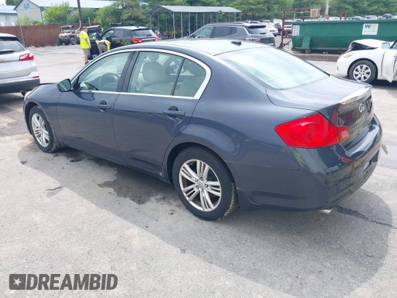 2011 Infiniti G25 with VIN JN1DV6AP1BM600039, listed as a IAAI auction lot 42689063 with 101,797 mi miles and . Bid and sale history available at DreamBid. Image 3.
