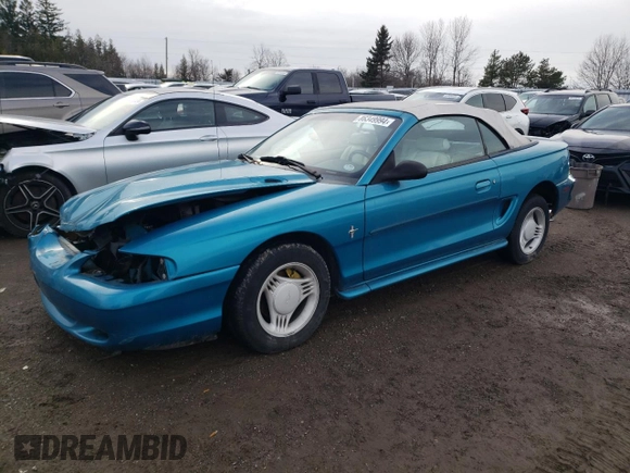 1994 Ford Mustang with VIN 1FALP4444RF169919, listed as a Copart auction lot 86349994 with 273,020 mi miles and Salvage title. Bid and sale history available at DreamBid. Image 1.