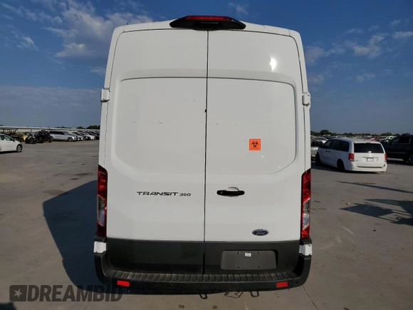 2023 Ford Transit Cargo with VIN 1FTBW3X8XPKA06827, listed as a Copart auction lot 75888424 with 193,567 mi miles and Clean Title. Bid and sale history available at carsss.com. Image 6.