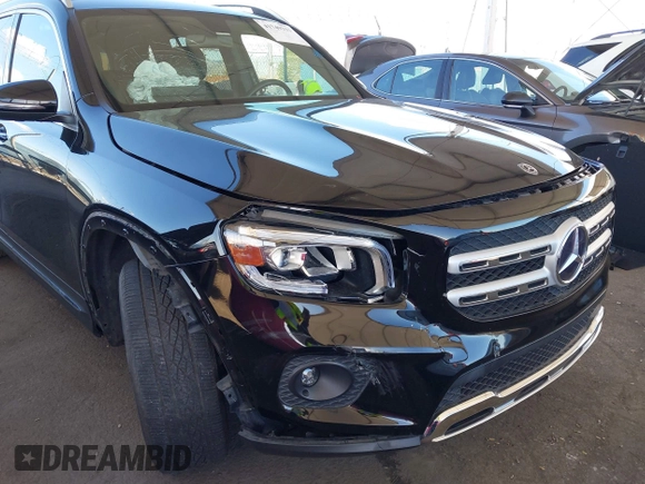 2020 Mercedes-Benz GLB with VIN W1N4M4GB6LW033647, listed as a IAAI auction lot 41749333 with 54,458 mi miles. Bid and sale history available at carsss.com. Image 6.