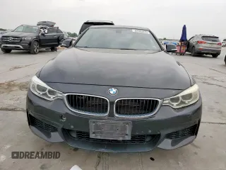 2015 BMW 4 Series 435i with VIN WBA3R1C59FK193405, listed as a Copart auction lot 52563835 with 86,820 mi miles and Salvage title. Bid and sale history available at DreamBid. Image 5.