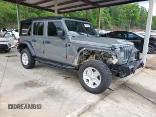 2019 Jeep Wrangler Unlimited Sport Altitude with VIN 1C4HJXDG6KW585358, listed as a Copart auction lot 54000665 with Not provided miles and Salvage title. Bid and sale history available at DreamBid. Image 4.