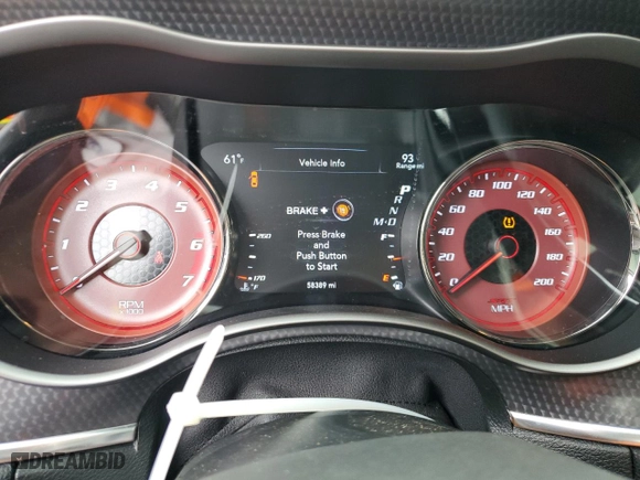 2017 Dodge Charger SRT Hellcat with VIN 2C3CDXL90HH503334, listed as a Copart auction lot 82182304 with 58,389 mi miles and Salvage Title. Bid and sale history available at carsss.com. Image 9.