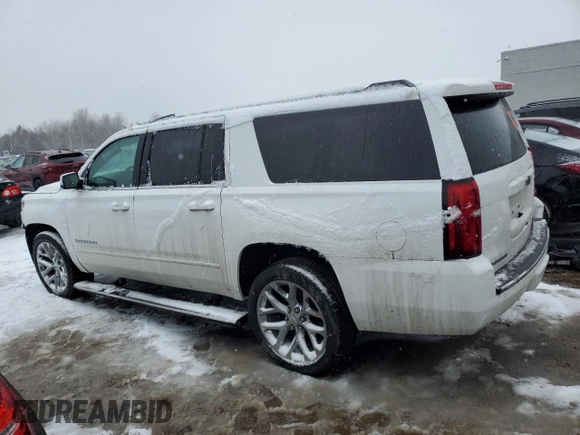 2019 Chevrolet Suburban Premier with VIN 1GNSKJKC8KR386432, listed as a Copart auction lot 46705655 with 79,814 mi miles and Salvage Title. Bid and sale history available at DreamBid. Image 2.