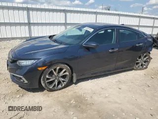 2020 Honda Civic Sedan Touring with VIN 2HGFC1F96LH101008, listed as a Copart auction lot 66308744 with 47,327 mi miles and Non Repairable. Bid and sale history available at carsss.com. Image 1.