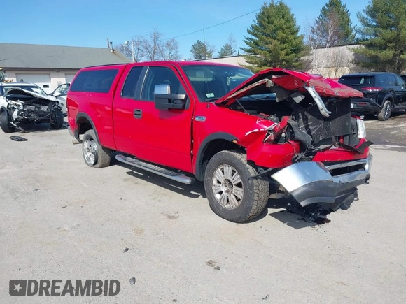2008 Ford F-150 XLT with VIN 1FTPX14558FB78047, listed as a IAAI auction lot 41966689 with 135,976 mi miles. Bid and sale history available at carsss.com. Image 1.
