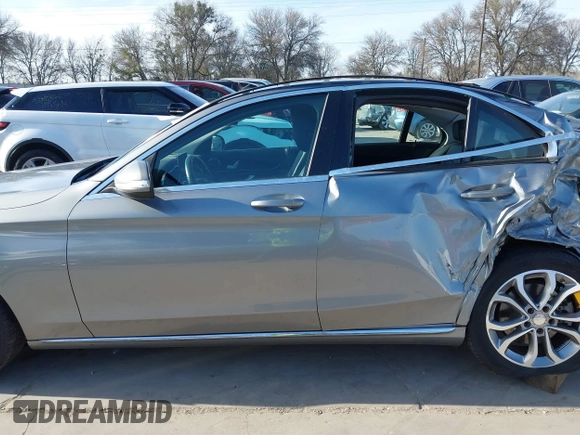 2015 Mercedes-Benz C 300 with VIN 55SWF4JBXFU077676, listed as a IAAI auction lot 41714534 with 104,177 mi miles and . Bid and sale history available at DreamBid. Image 15.