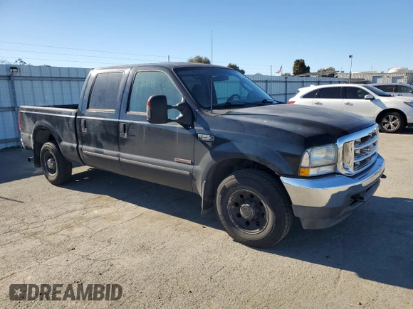 2003 Ford Super Duty F-250 XL with VIN 1FTNW20P23EB90968, listed as a Copart auction lot 41882395 with 215,373 mi miles and Salvage Title. Bid and sale history available at carsss.com. Image 4.