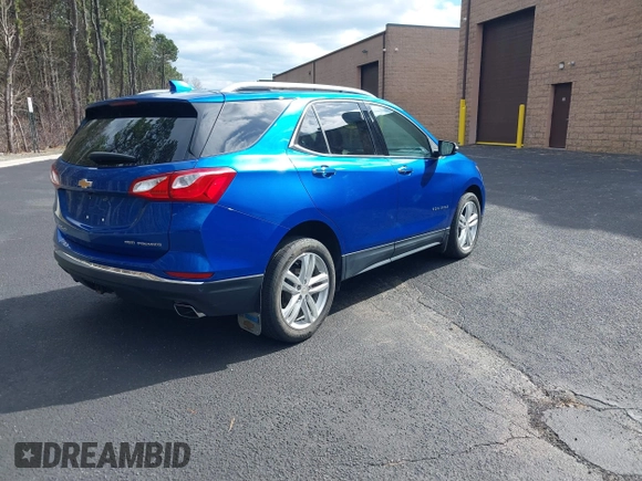 2019 Chevrolet Equinox Premier with VIN 3GNAXYEX1KS582293, listed as a IAAI auction lot 42065952 with 14,353 mi miles. Bid and sale history available at carsss.com. Image 4.