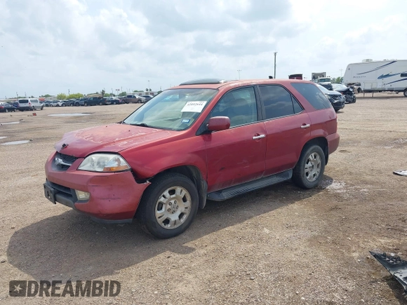 2002 Acura MDX with VIN 2HNYD182X2H510433, listed as a IAAI auction lot 42092644 with 1 mi miles. Bid and sale history available at carsss.com. Image 2.