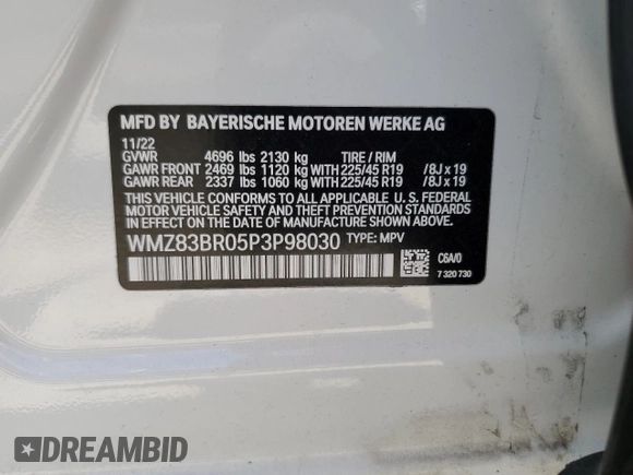 2023 MINI Countryman Cooper S with VIN WMZ83BR05P3P98030, listed as a Copart auction lot 71429184 with 23,189 mi miles and Salvage title. Bid and sale history available at DreamBid. Image 12.