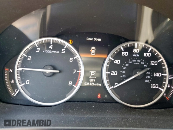 2019 Acura ILX with VIN 19UDE2F35KA010358, listed as a Copart auction lot 54062865 with 36,126 mi miles and Salvage Title. Bid and sale history available at DreamBid. Image 9.