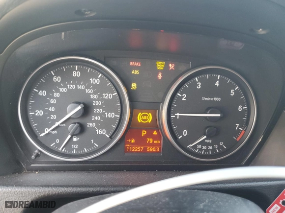 2014 BMW X1 sDrive28i with VIN WBAVM1C59EVW46832, listed as a Copart auction lot 49389605 with 112,257 mi miles and Salvage Title. Bid and sale history available at carsss.com. Image 9.