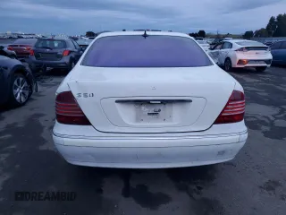 2003 Mercedes-Benz S-Class 5.0L with VIN WDBNG75J53A351091, listed as a Copart auction lot 85154434 with 261,558 mi miles and Salvage Title. Bid and sale history available at carsss.com. Image 6.