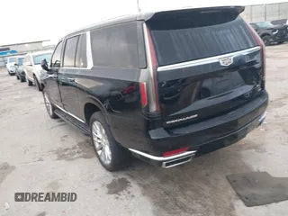 2023 Cadillac Escalade ESV 4WD Premium Luxury z VIN 1GYS4KKLXPR182760, wystawiony jako IAAI lot #42113165 z przebiegiem 156 960 mil mil oraz . Historia ofert i sprzedaży dostępna na DreamBid. Obrazek 3.