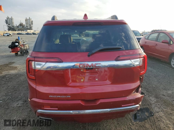 2022 GMC Acadia Denali with VIN 1GKKNPLS7NZ160142, listed as a Copart auction lot 86545014 with 25,424 mi miles and Salvage Title. Bid and sale history available at carsss.com. Image 6.