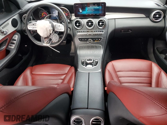 2020 Mercedes-Benz C 300 with VIN W1KWF8DBXLR592547, listed as a Copart auction lot 59551835 with 73,047 mi miles and Salvage title. Bid and sale history available at DreamBid. Image 8.