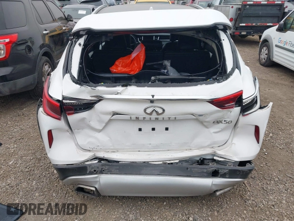 2020 Infiniti QX50 Autograph with VIN 3PCAJ5M1XLF115017, listed as a IAAI auction lot 41531655 with 40,824 mi miles and . Bid and sale history available at DreamBid. Image 16.