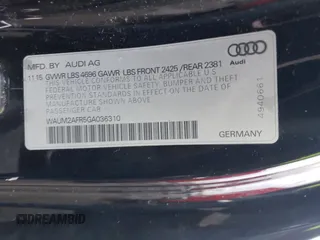 2016 Audi A5 Premium Plus с VIN WAUM2AFR5GA036310, выставлен на аукционе Copart как лот 85486794 с пробегом 92 305 миль миль и Списание • Salvage title. История ставок и продаж доступна на DreamBid. Изображение 12.