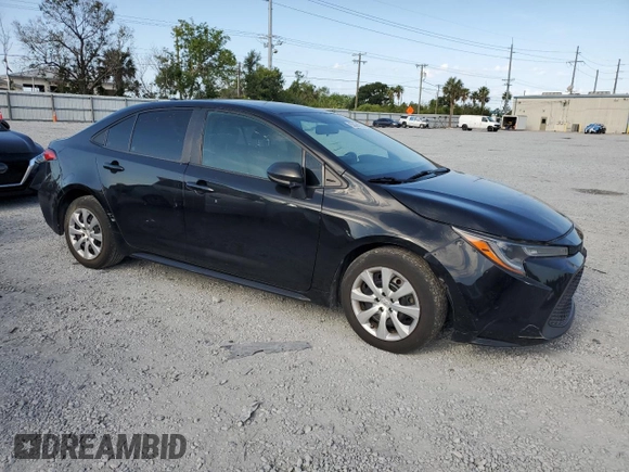 2020 Toyota Corolla LE with VIN 5YFEPRAE7LP069570, listed as a Copart auction lot 55604775 with 132,219 mi miles and Clean Title. Bid and sale history available at carsss.com. Image 4.
