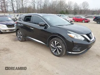 2015 Nissan Murano SV with VIN 5N1AZ2MH7FN281307, listed as a IAAI auction lot 41783282 with 212,111 mi miles. Bid and sale history available at carsss.com. Image 1.