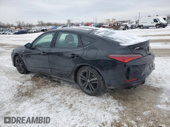 2024 Acura Integra w/A-Spec Package with VIN 19UDE4H34RA019183, listed as a Copart auction lot 45304555 with 14,811 mi miles and Salvage Title. Bid and sale history available at carsss.com. Image 2.