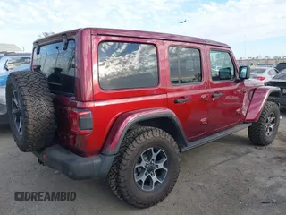 2021 Jeep Wrangler Unlimited Rubicon z VIN 1C4HJXFG0MW575473, wystawiony jako IAAI lot #41681352 z przebiegiem 54 968 mil mil oraz . Historia ofert i sprzedaży dostępna na DreamBid. Obrazek 4.