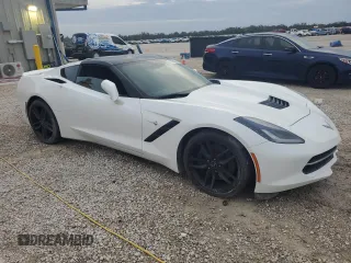 2014 Chevrolet Corvette Z51 3LT with VIN 1G1YM2D73E5105712, listed as a Copart auction lot 79658014 with 19,347 mi miles and Salvage title. Bid and sale history available at DreamBid. Image 4.