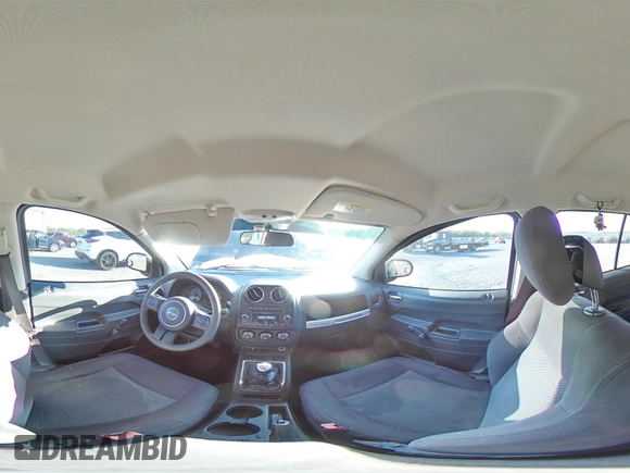 2015 Jeep Compass Sport with VIN 1C4NJCBB4FD361235, listed as a Copart auction lot 52602405 with 87,802 mi miles and Salvage Title. Bid and sale history available at carsss.com. Image 14.