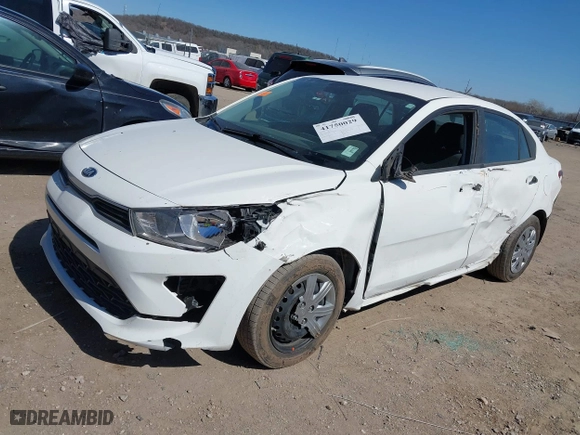2021 Kia Rio S with VIN 3KPA24AD4ME430442, listed as a IAAI auction lot 41750029 with 43,221 mi miles. Bid and sale history available at carsss.com. Image 18.
