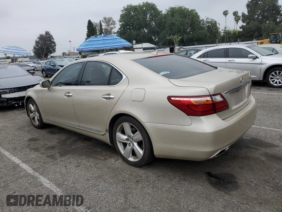 2011 Lexus LS 460 z VIN JTHBL5EF3B5104786, wystawiony jako Copart lot #51985255 z przebiegiem 50 005 mil mil oraz Szkoda całkowita • Salvage title. Historia ofert i sprzedaży dostępna na DreamBid. Obrazek 2.