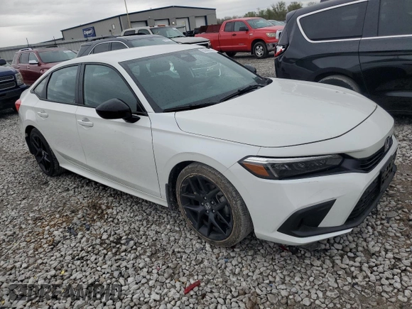 2024 Honda Civic Sedan Sport with VIN 2HGFE2F58RH519463, listed as a Copart auction lot 50948945 with 6,964 mi miles and Salvage Title. Bid and sale history available at carsss.com. Image 4.