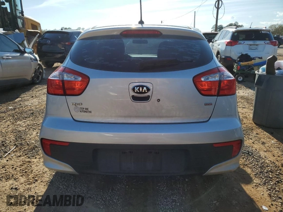 2016 Kia Rio LX with VIN KNADM5A34G6666911, listed as a Copart auction lot 50010045 with 75,479 mi miles and Salvage Title. Bid and sale history available at DreamBid. Image 6.
